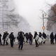 Riot police in Almaty, Kazakhstan on January 5, 2022.
